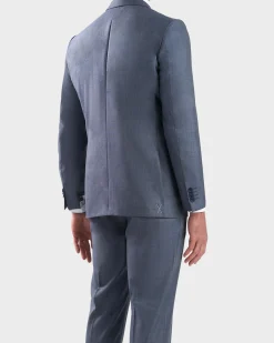 Light Blue Milano Multi Season Wool Suit