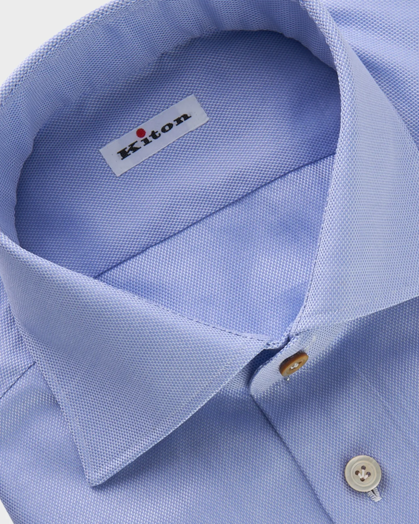 Light Blue Oxford Weave Cotton Shirt