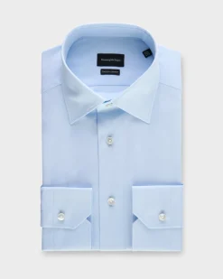 Light Blue Trofeo Comfort Cotton Shirt