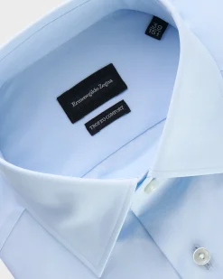Light Blue Trofeo Comfort Cotton Shirt