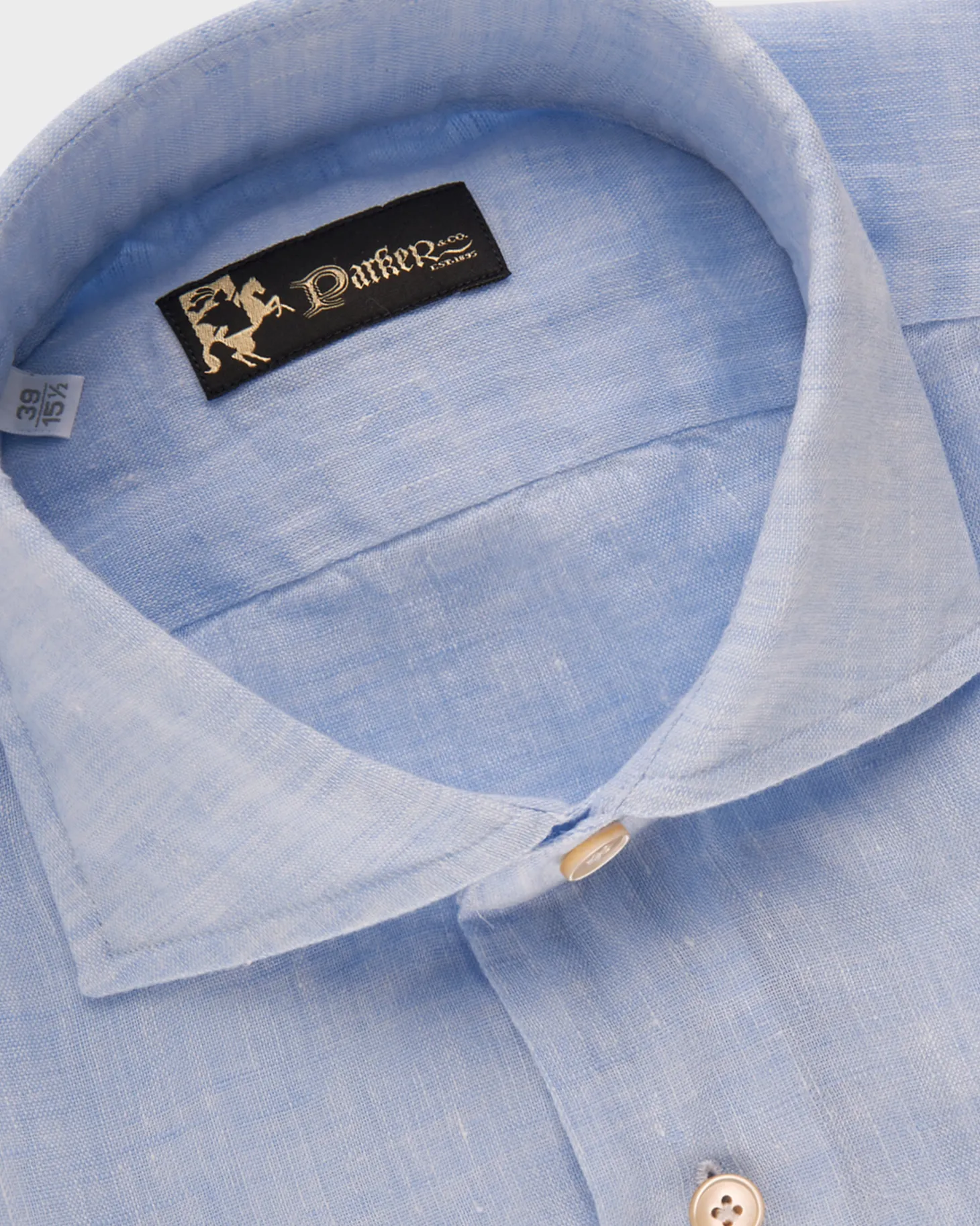 Light Blue Washed Linen Shirt