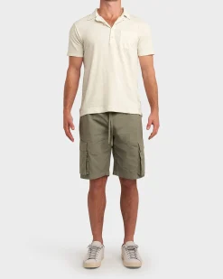 Light Lime Linen Polo Shirt