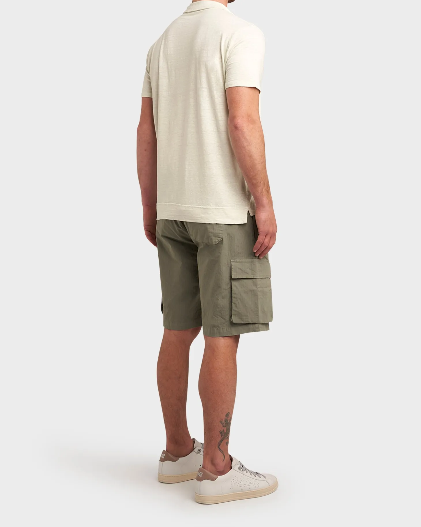 Light Lime Linen Polo Shirt
