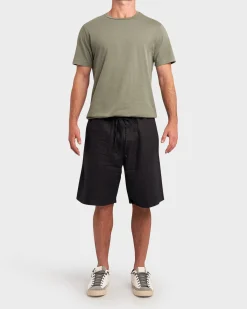 Light Olive Cotton Crew Neck T-Shirt
