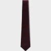 Maroon And Midnight Pattern Silk Tie
