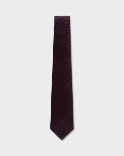 Maroon With Black And Blue Micropattern