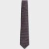 Mauve And Navy Circles Tie