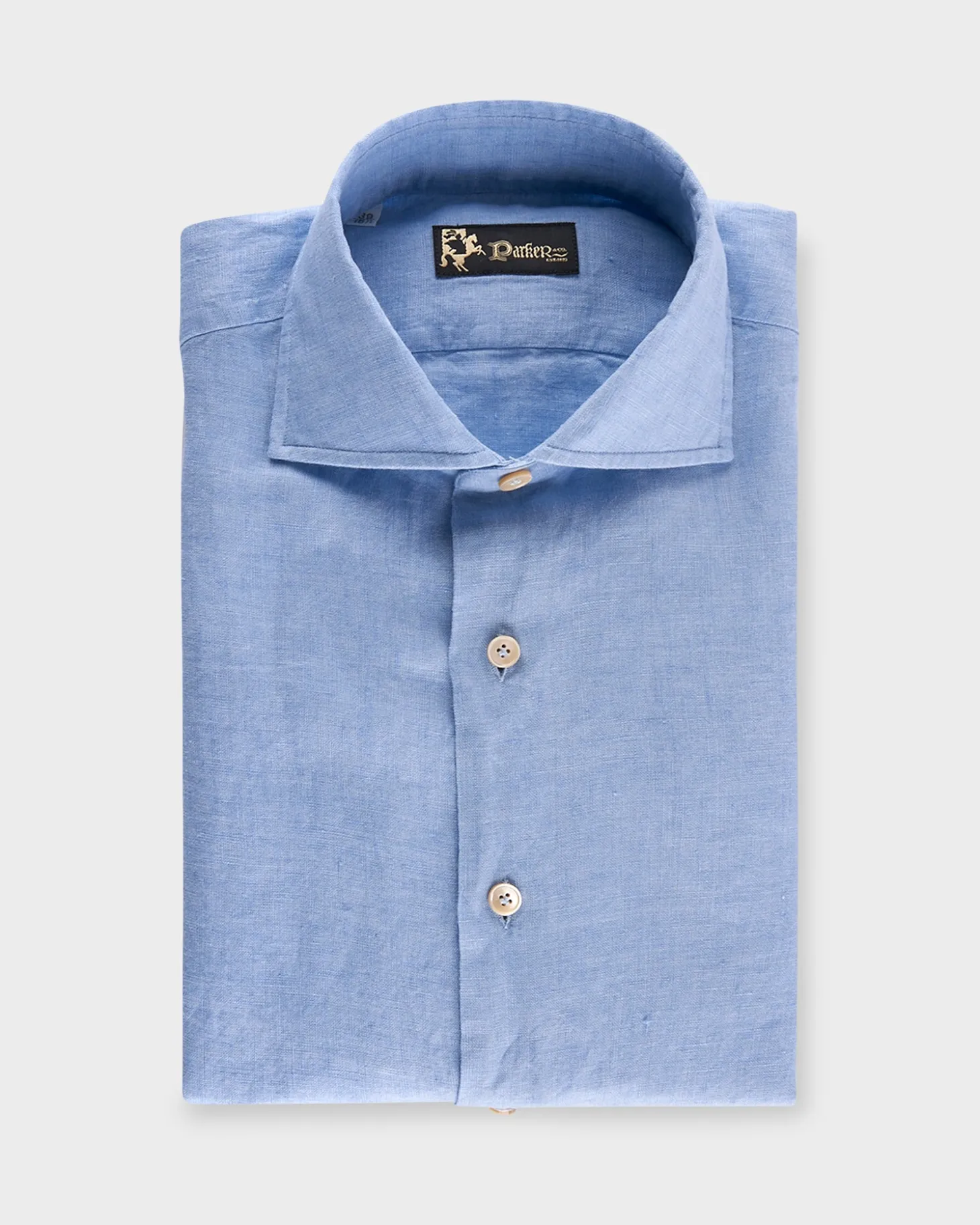 Mediterranean Blue Linen Shirt