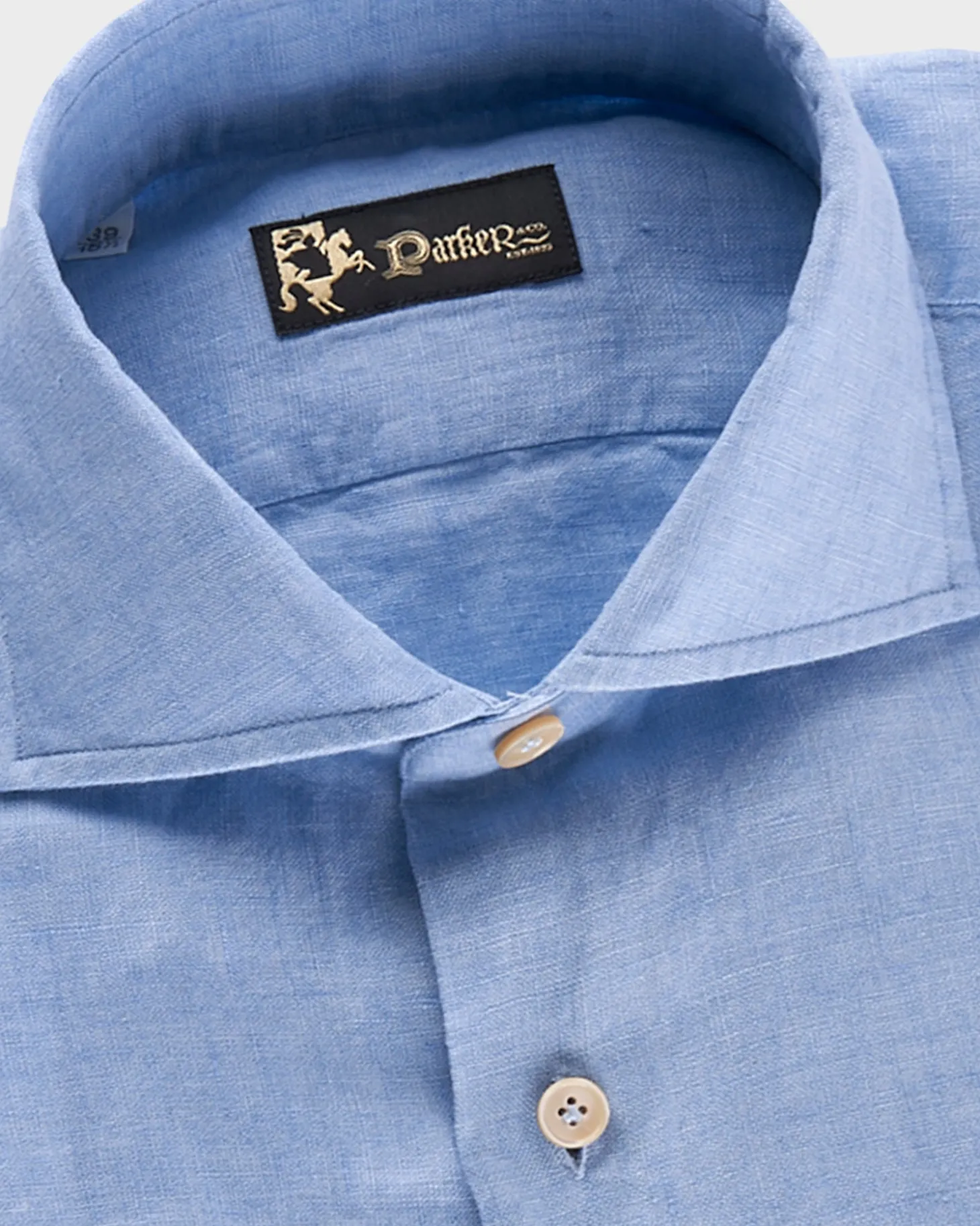 Mediterranean Blue Linen Shirt