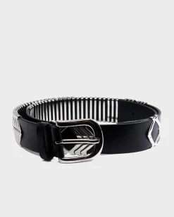 Metallic Chevron Belt