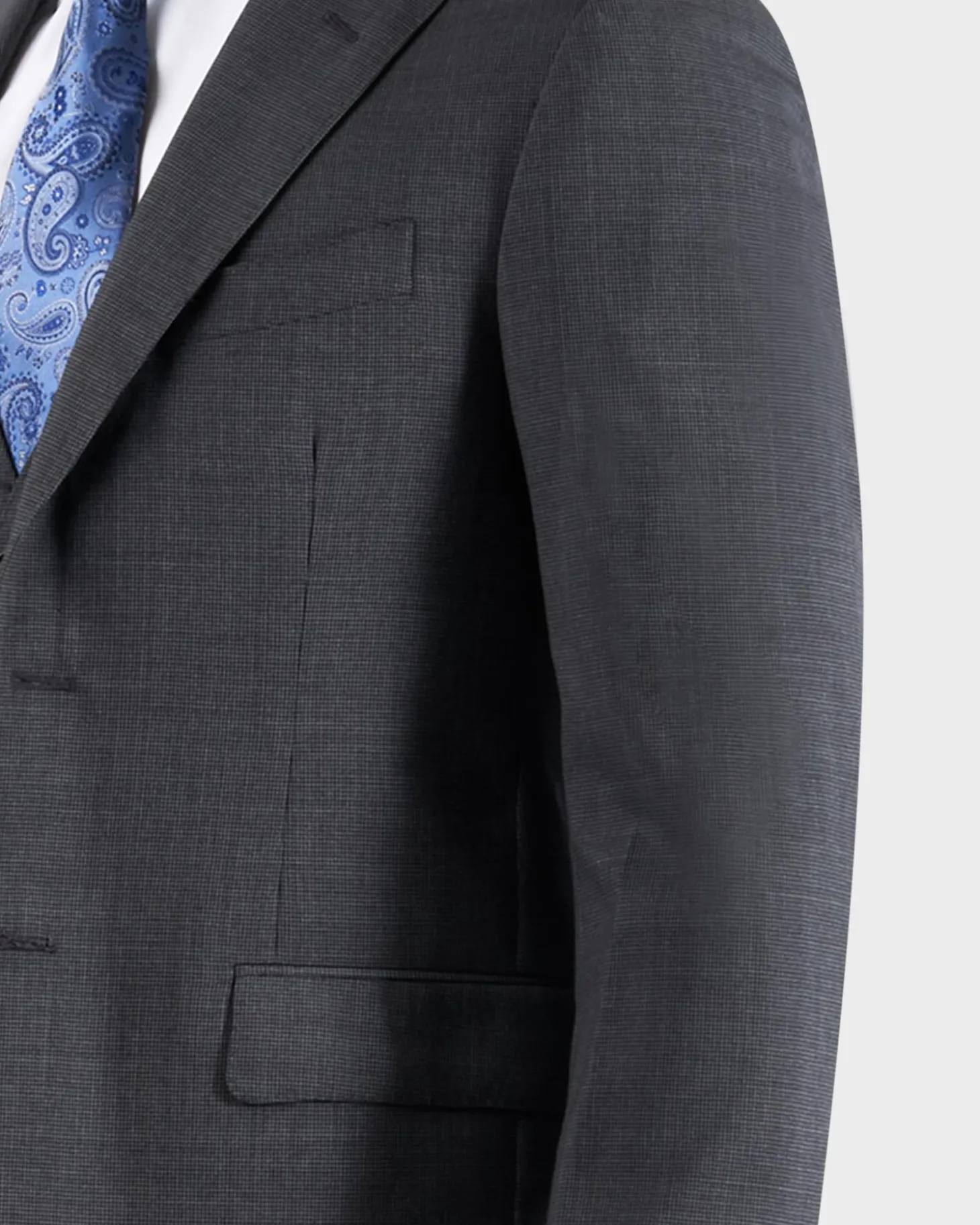 Micro Houndstooth Check 3 Piece Suit