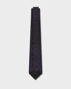 Midnight And Red Paisley Tie