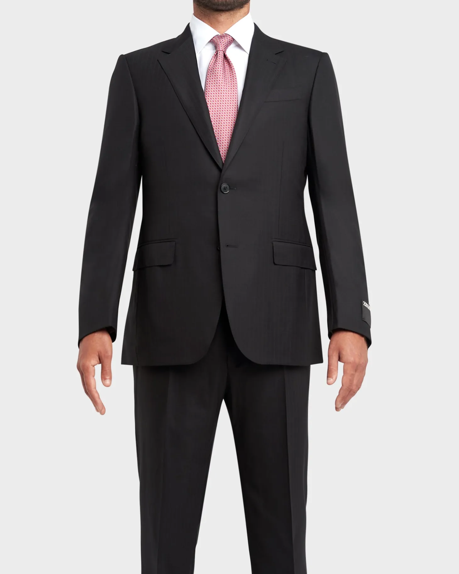 Midnight Blue Self Stripe 15Milmil15 Wool Suit