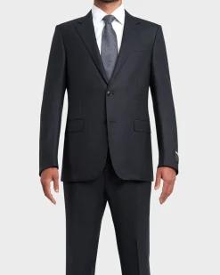 Midnight Blue Small Check 15Milmil15 Wool Suit