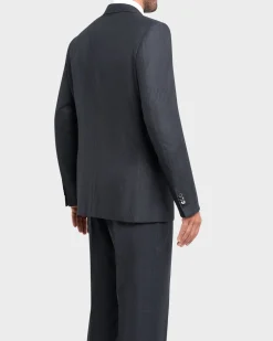 Midnight Blue Small Check 15Milmil15 Wool Suit
