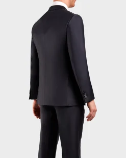Midnight Pinpoint Pattern Trofeo Wool Suit