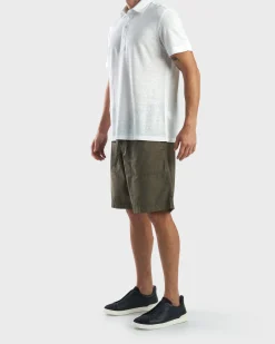 Military Green Cotton Shorts