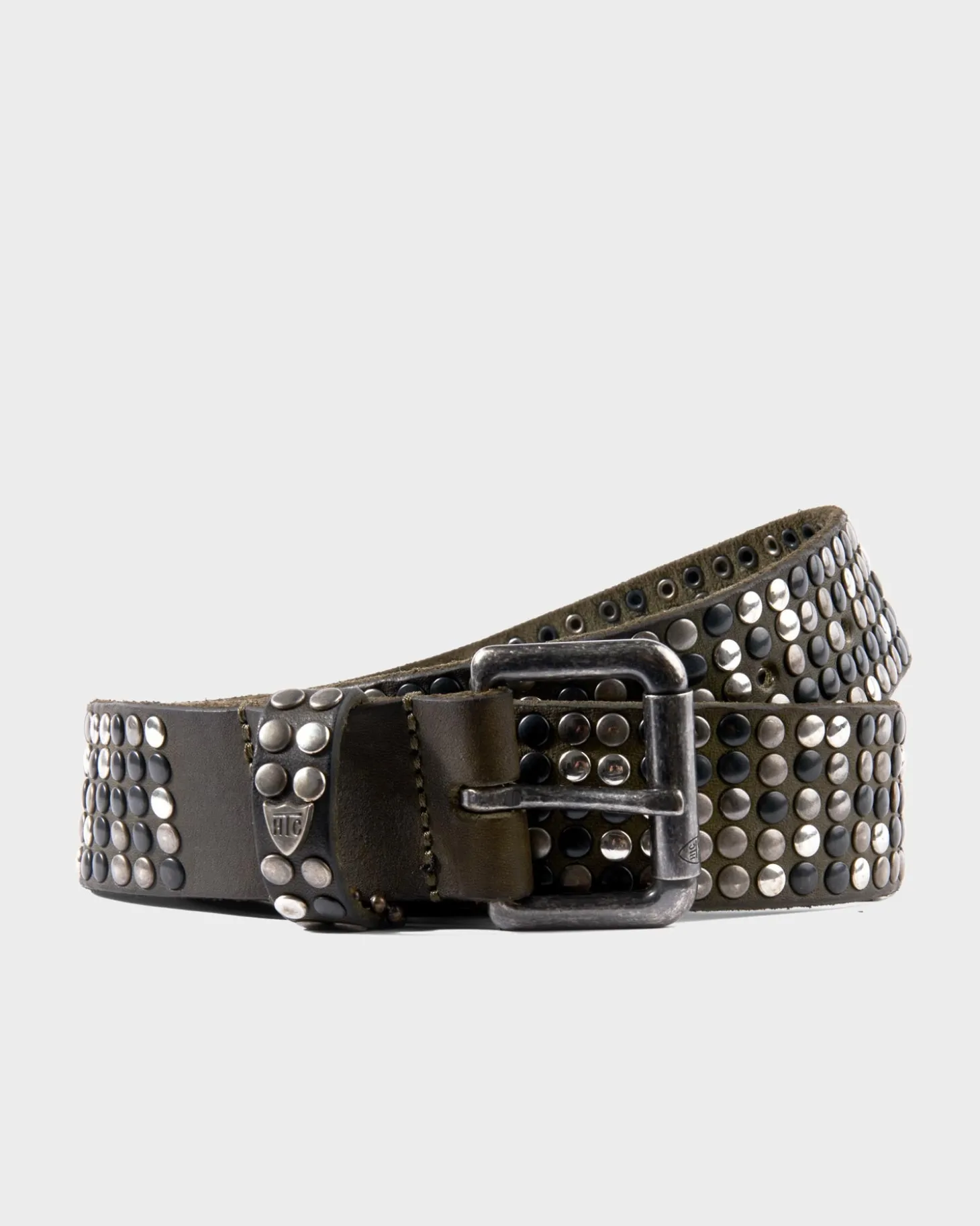 Military Green Studded Belt