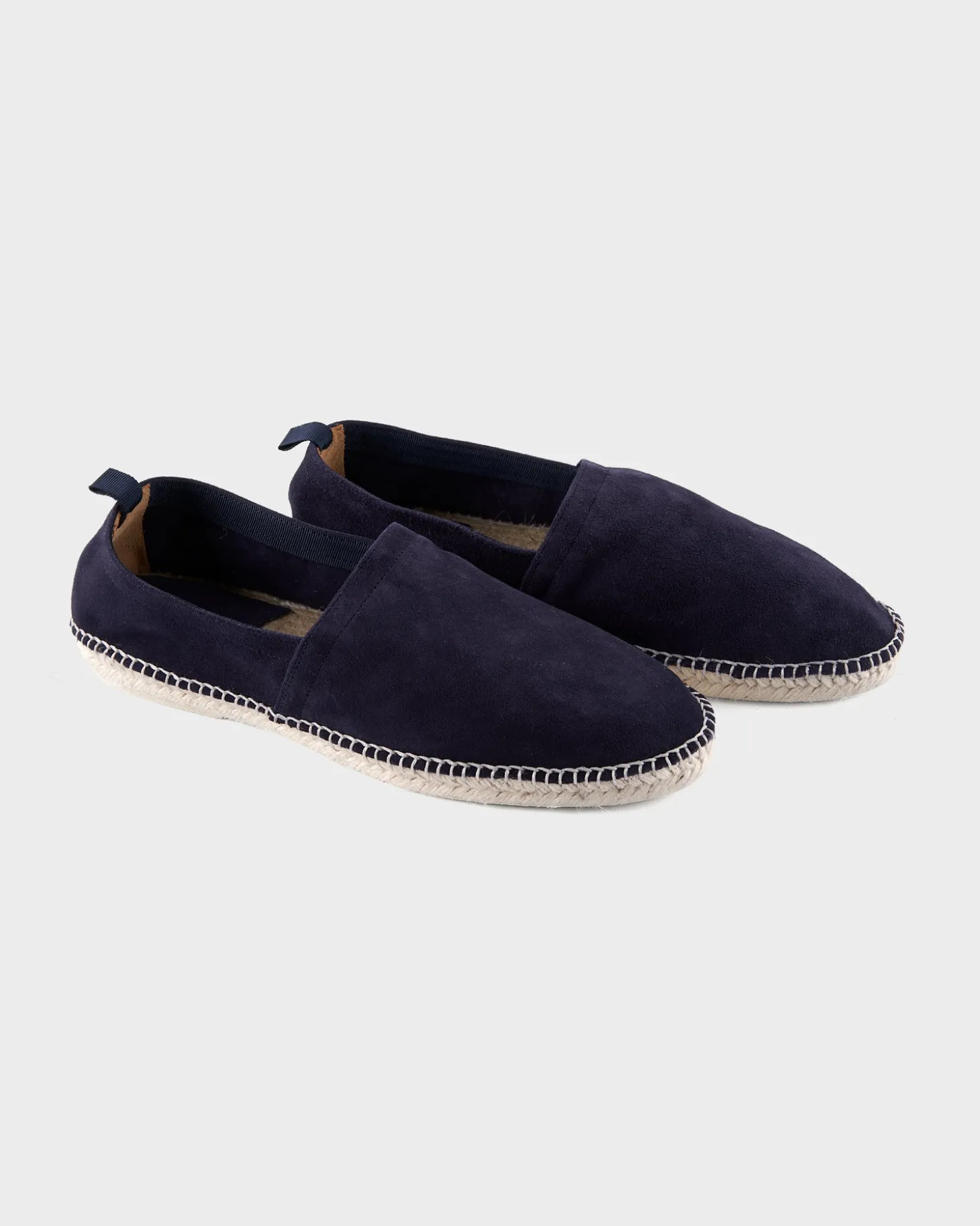 Navy Blue Suede Espadrilles