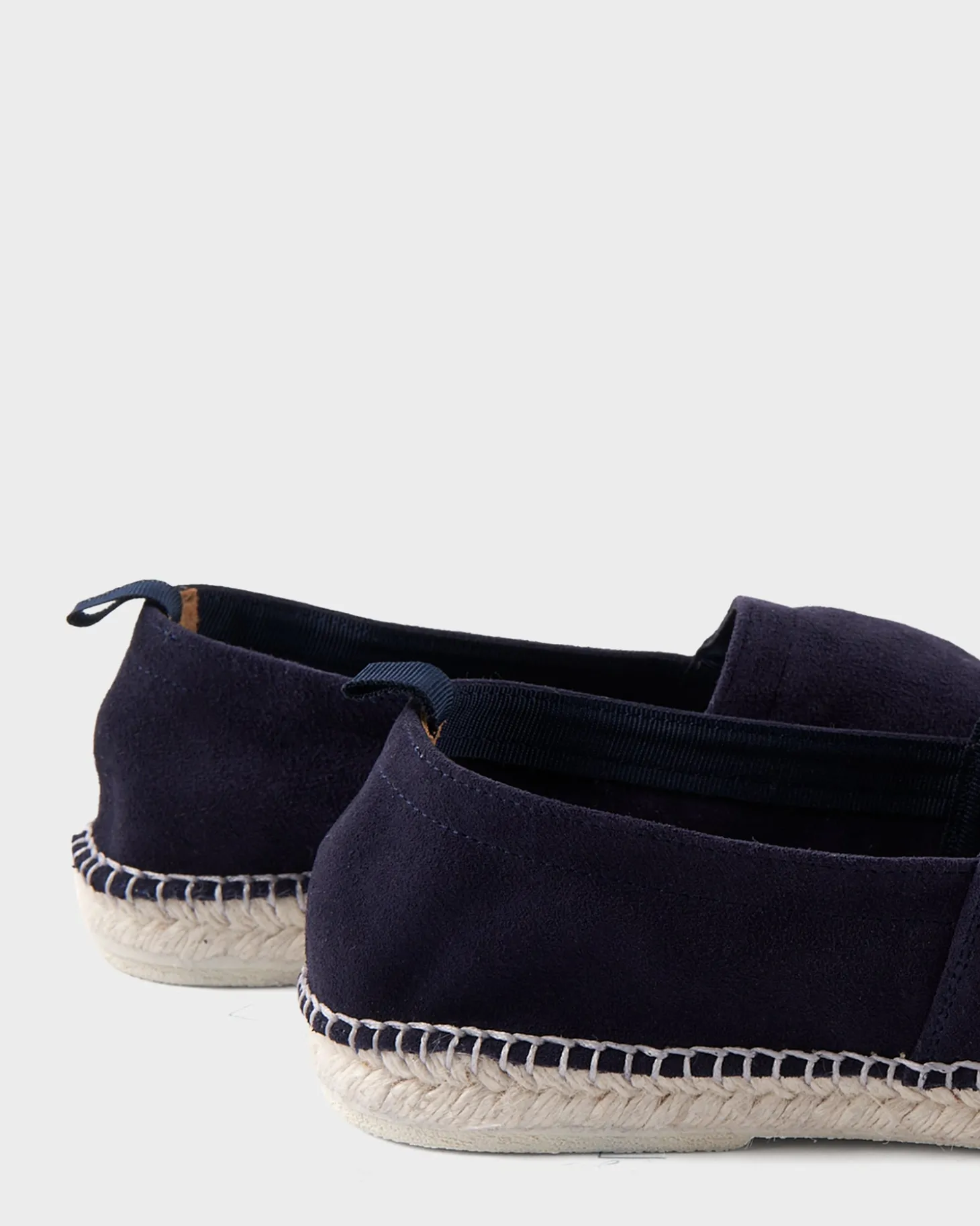 Navy Blue Suede Espadrilles
