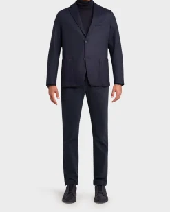 Navy Cashmere Jersey Sports Jacket