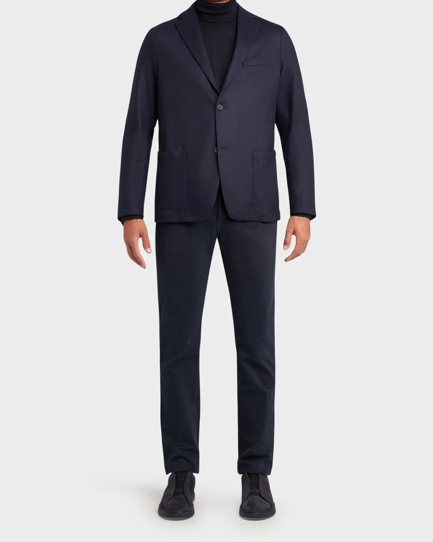 Navy Cashmere Jersey Sports Jacket