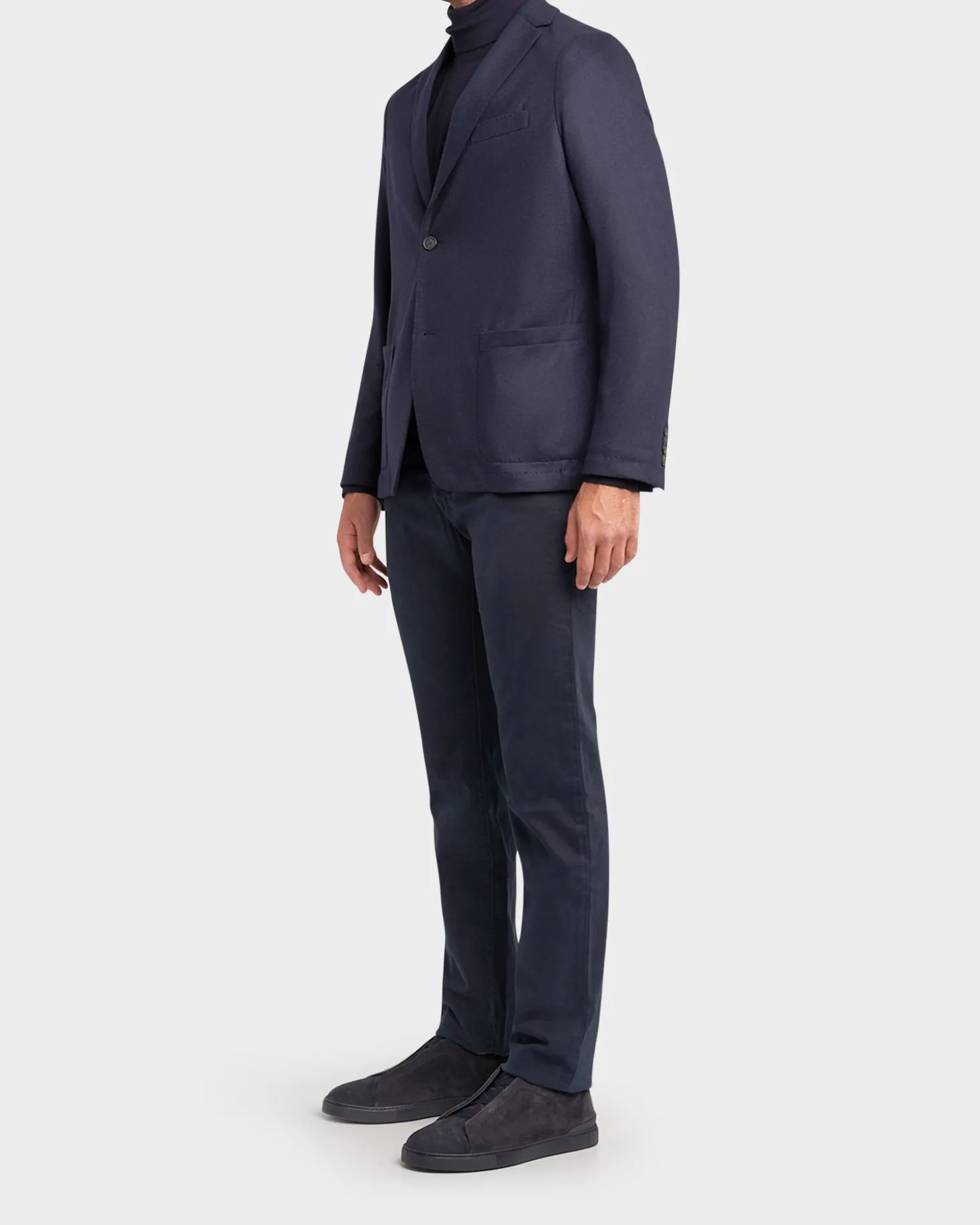 Navy Cashmere Jersey Sports Jacket