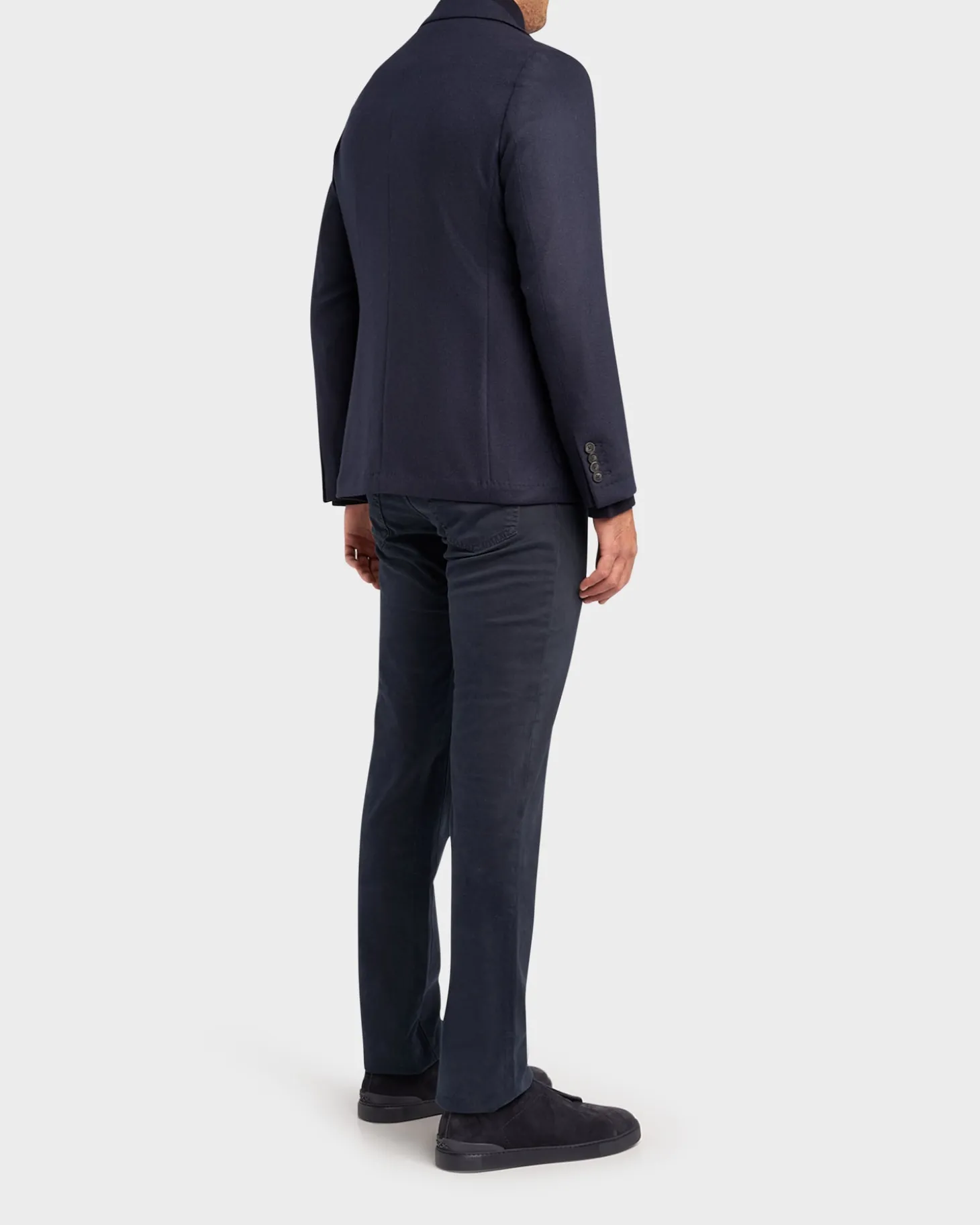 Navy Cashmere Jersey Sports Jacket
