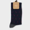 Navy Chilli Socks