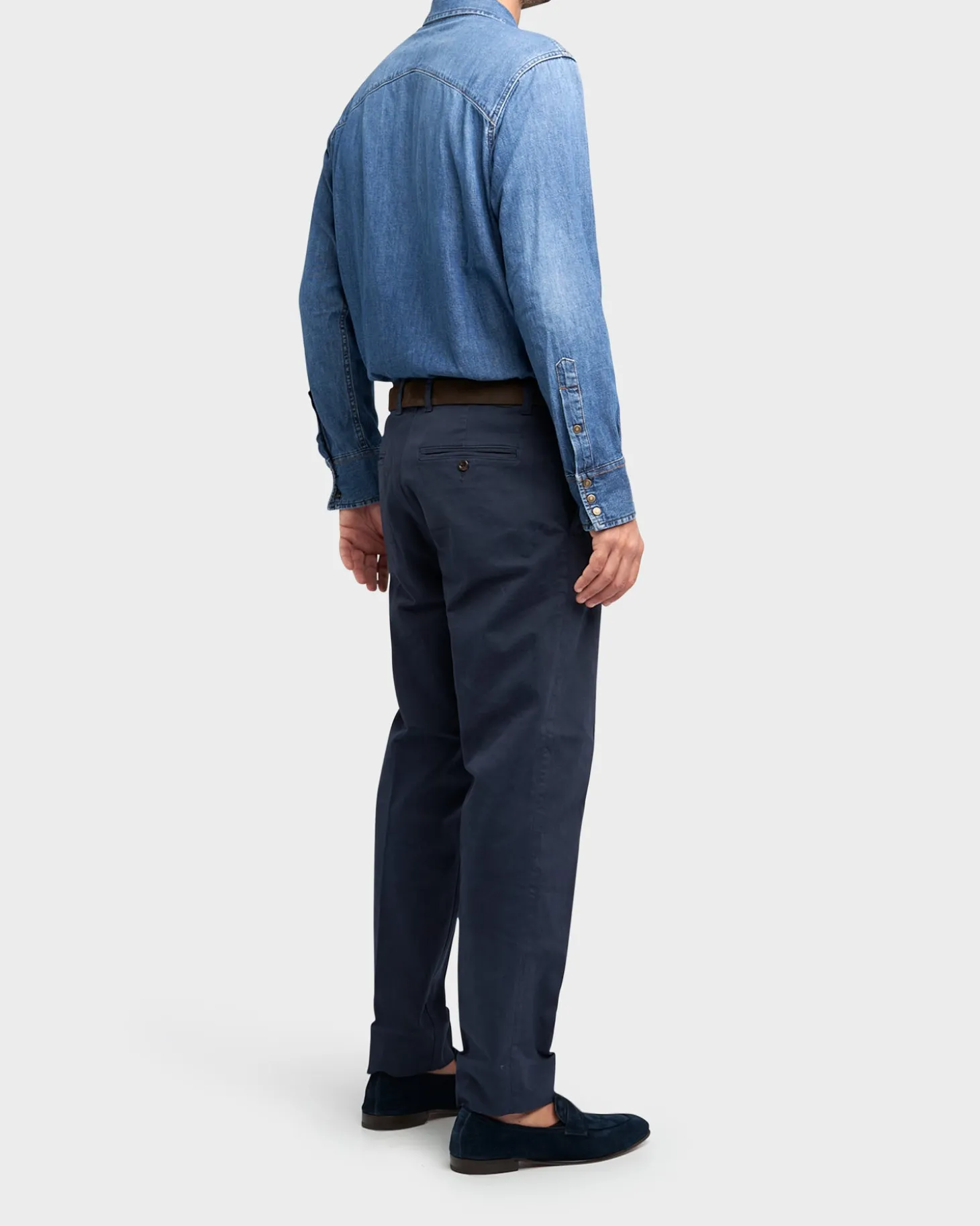 Navy Cotton Chinos