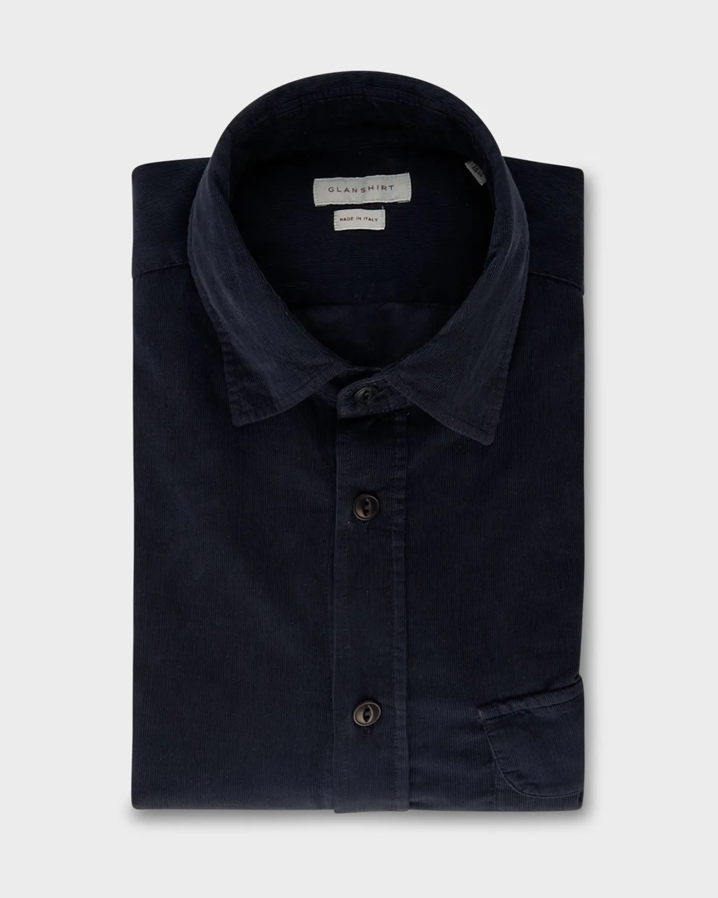 Navy Cotton Cord Shirt