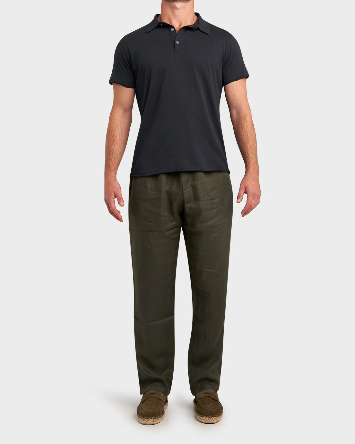 Navy Cotton Polo Shirt