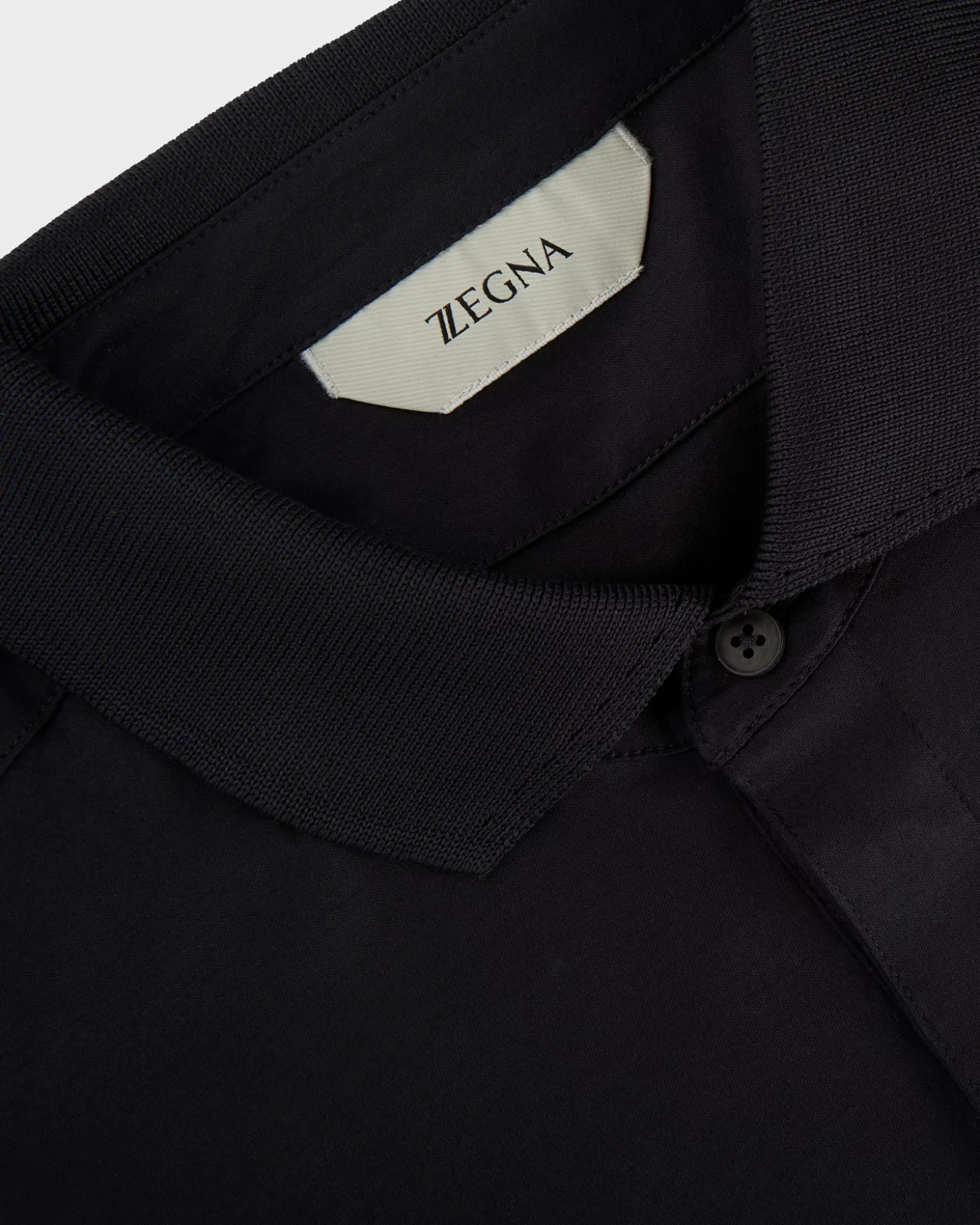 Navy Cotton Polo Shirt