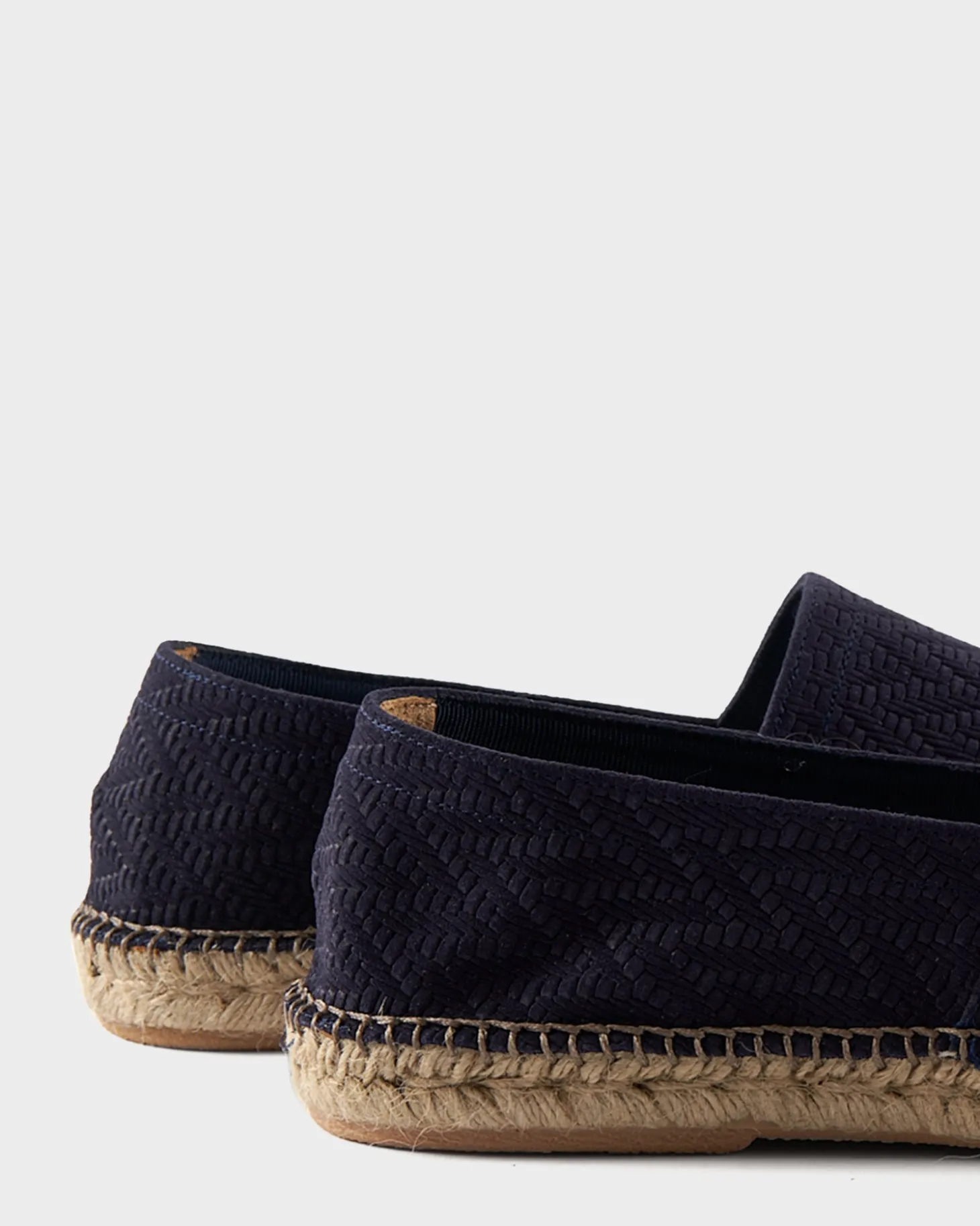 Navy Intreccio Suede Espadrilles