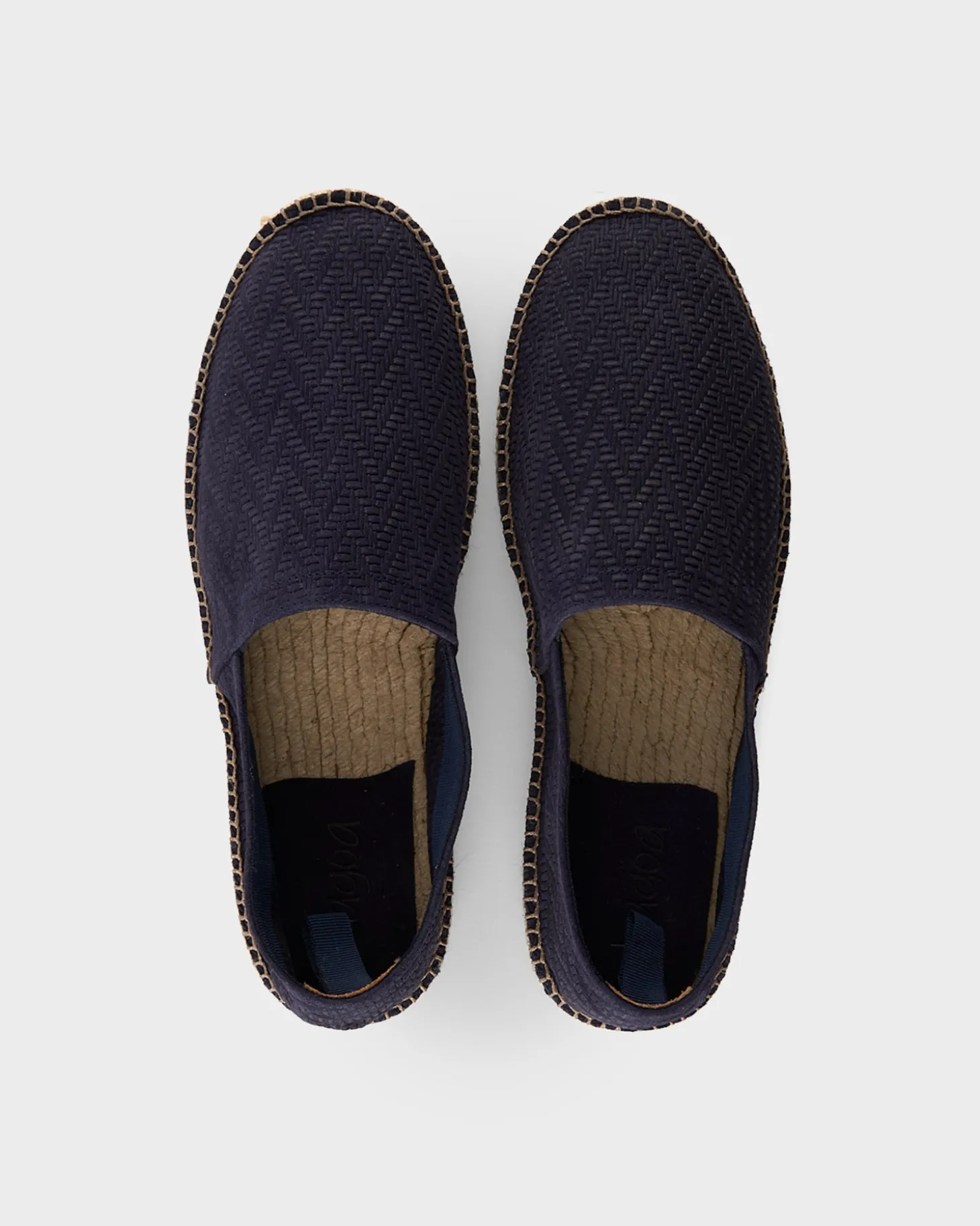 Navy Intreccio Suede Espadrilles