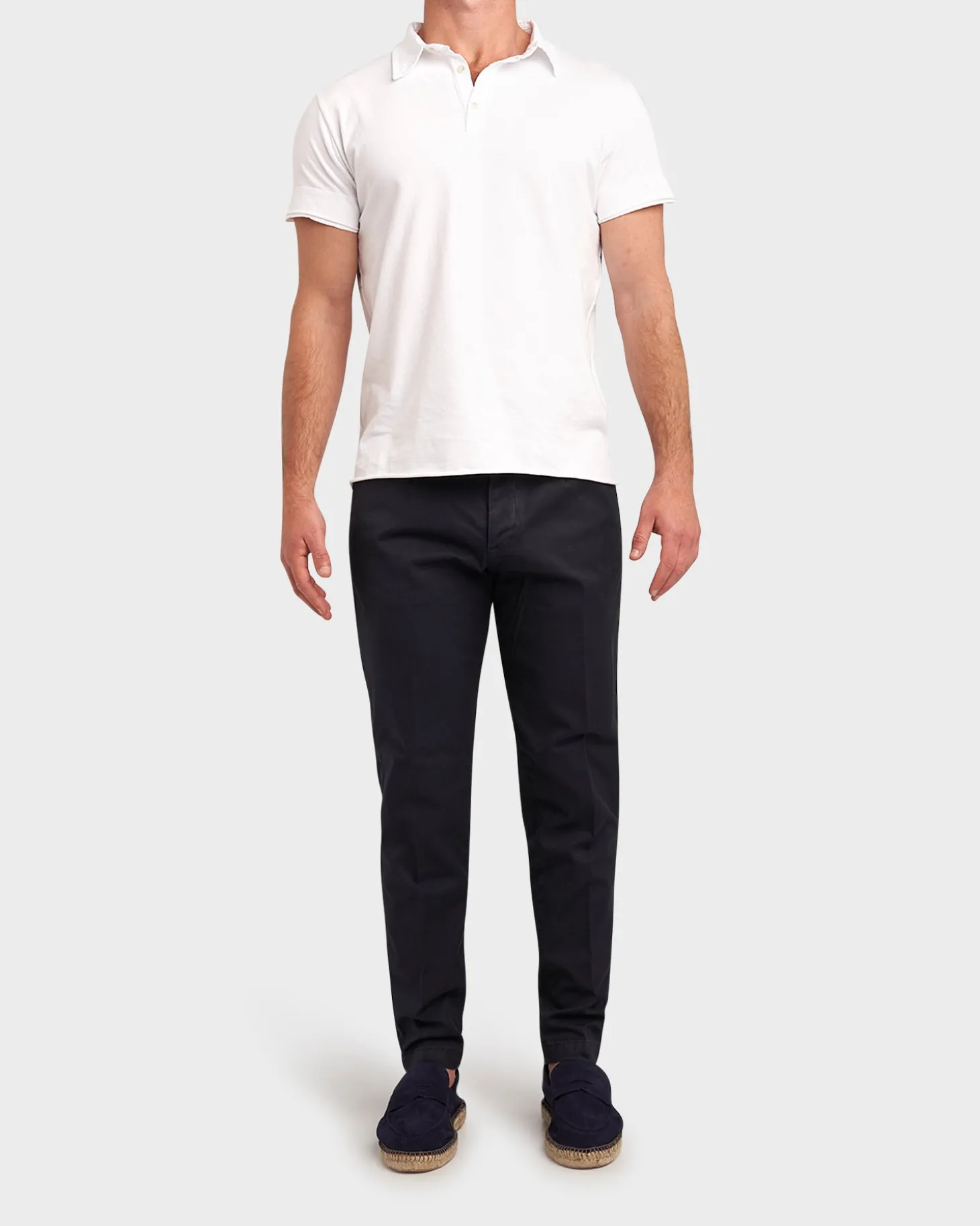 Navy New Barcelona Cotton Stretch Chinos