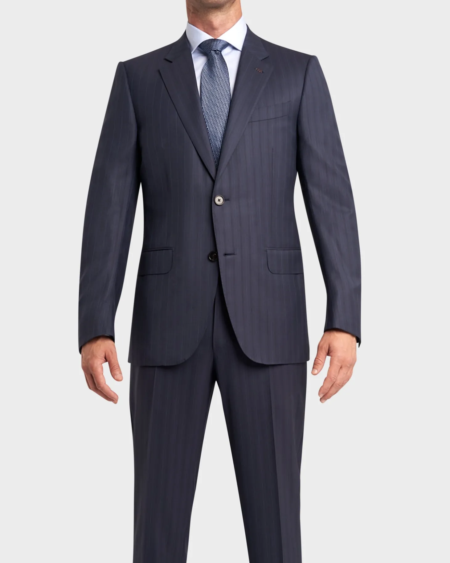 Navy Pinstripe Centoventimila Couture Suit