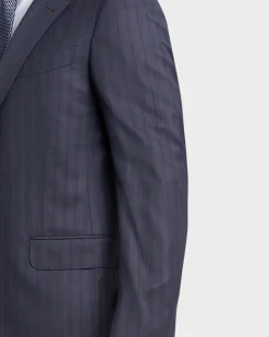 Navy Pinstripe Centoventimila Couture Suit