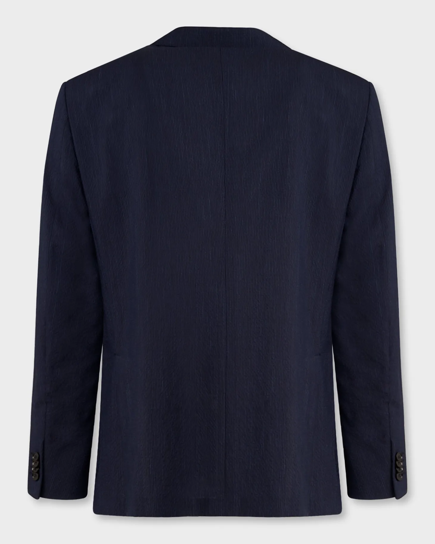 Navy Self Stripe Seersucker Sports Jacket