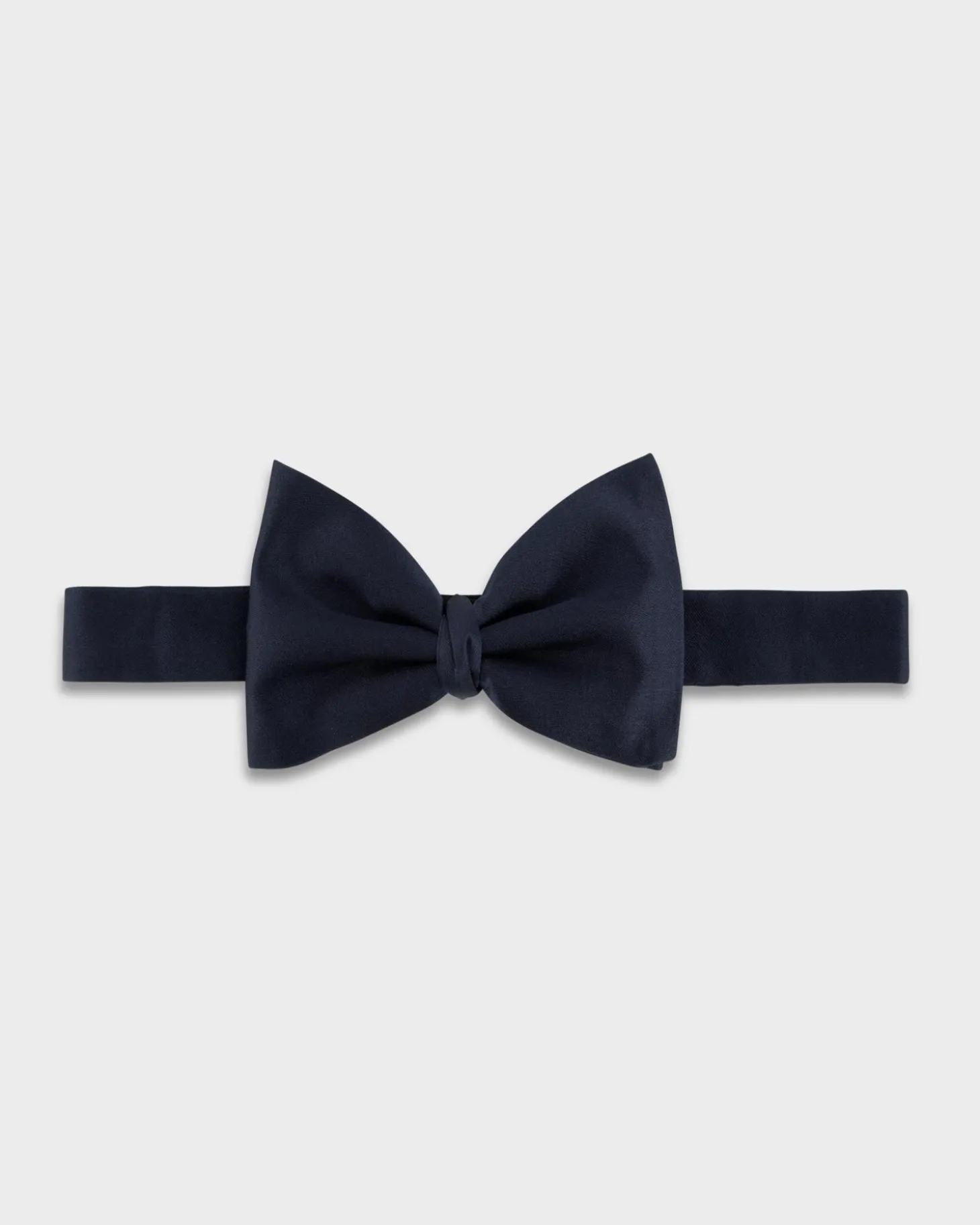 Navy Silk Bow Tie