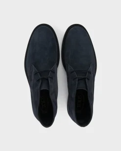 Navy Suede Desert Boots