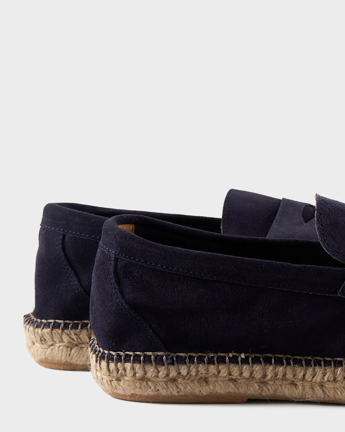 Navy Suede Espadrilles