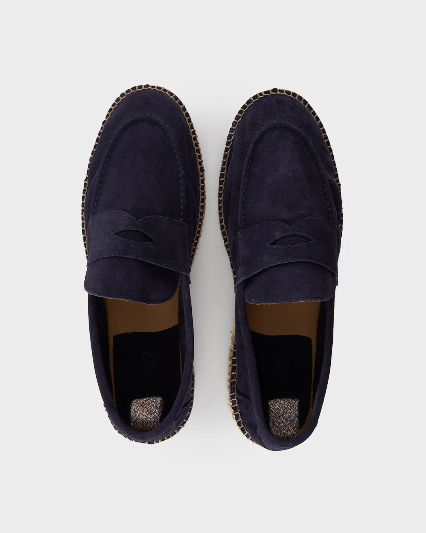 Navy Suede Espadrilles