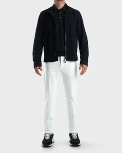 Navy Suede Jacket