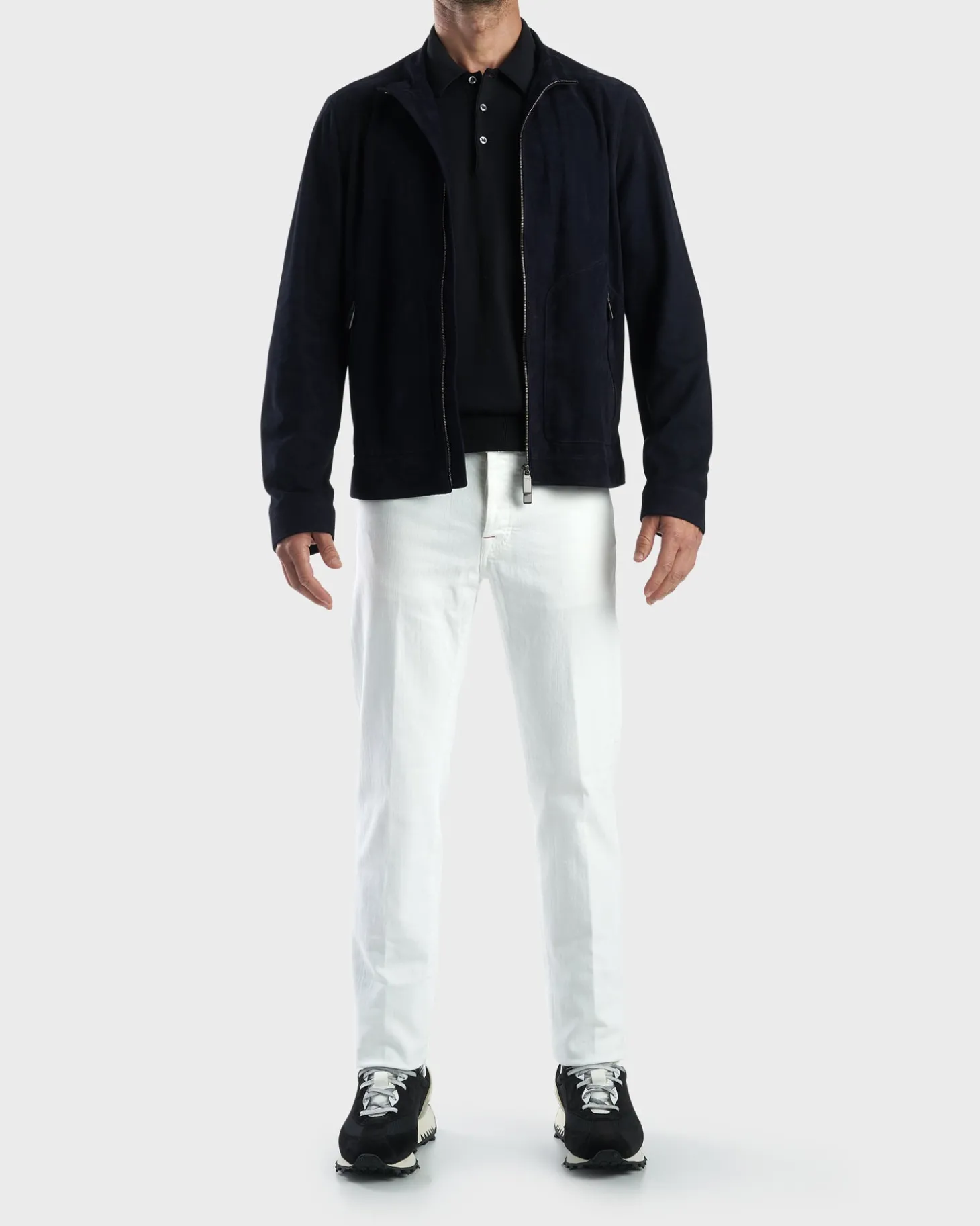 Navy Suede Jacket