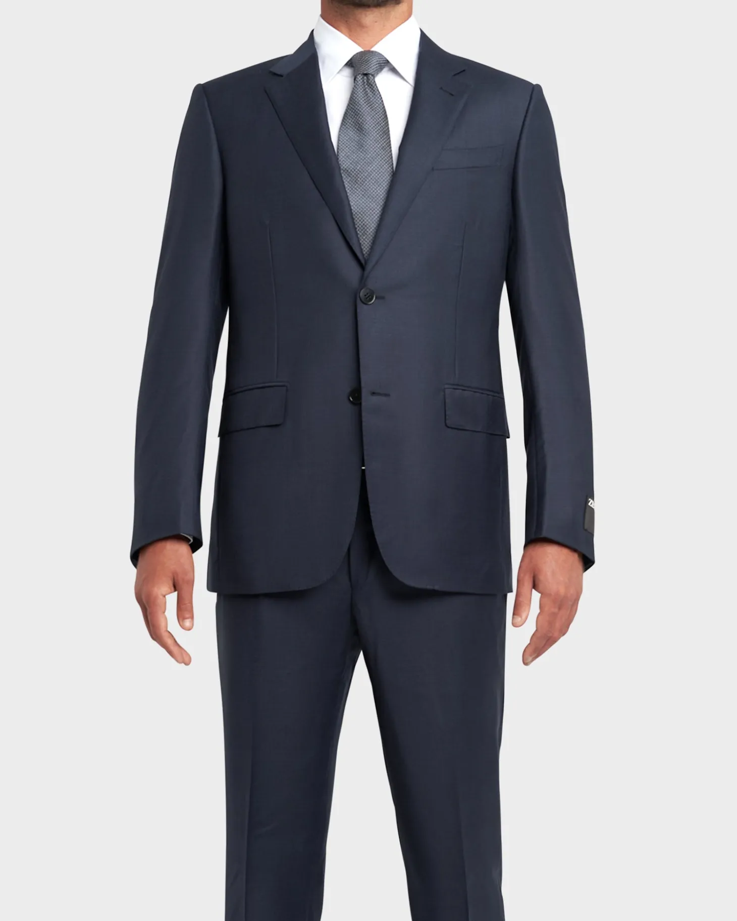 Navy Tonal Prince Of Wales Check Wool Suit