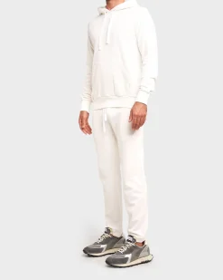 Off White Cotton Cashmere Hoodie