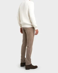 Off-White Ribbed Cashmere Sweater