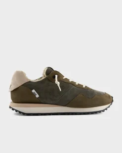 Olive Cancun Shearling Sneakers
