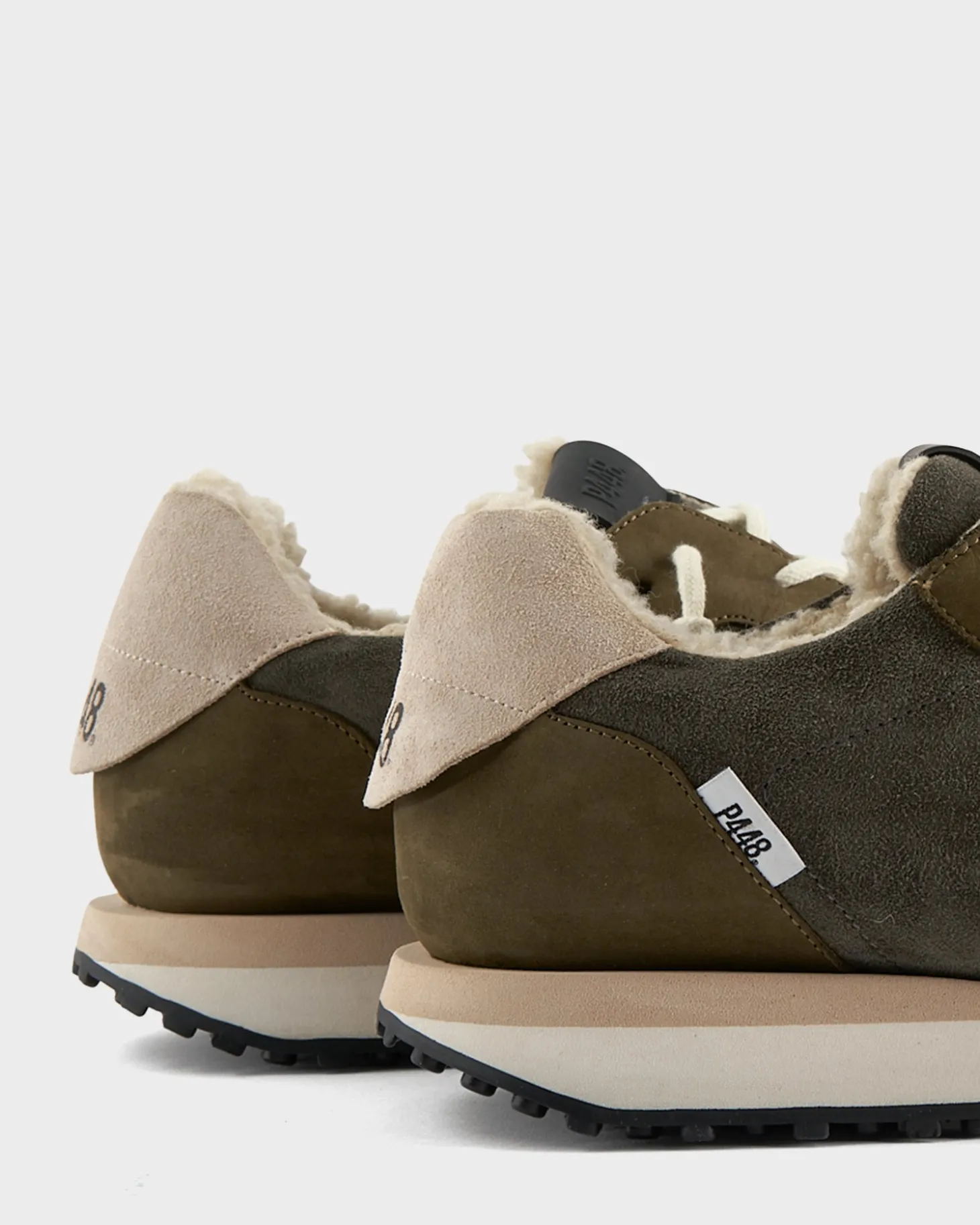 Olive Cancun Shearling Sneakers